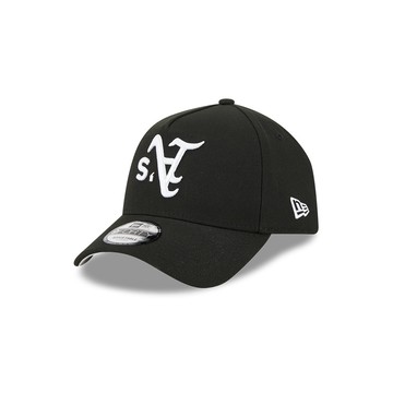 NEW ERA 男女 9FORTY AF MLB 反轉 UPSIDE DOWN 奧克蘭運動家 黑 NE70956985