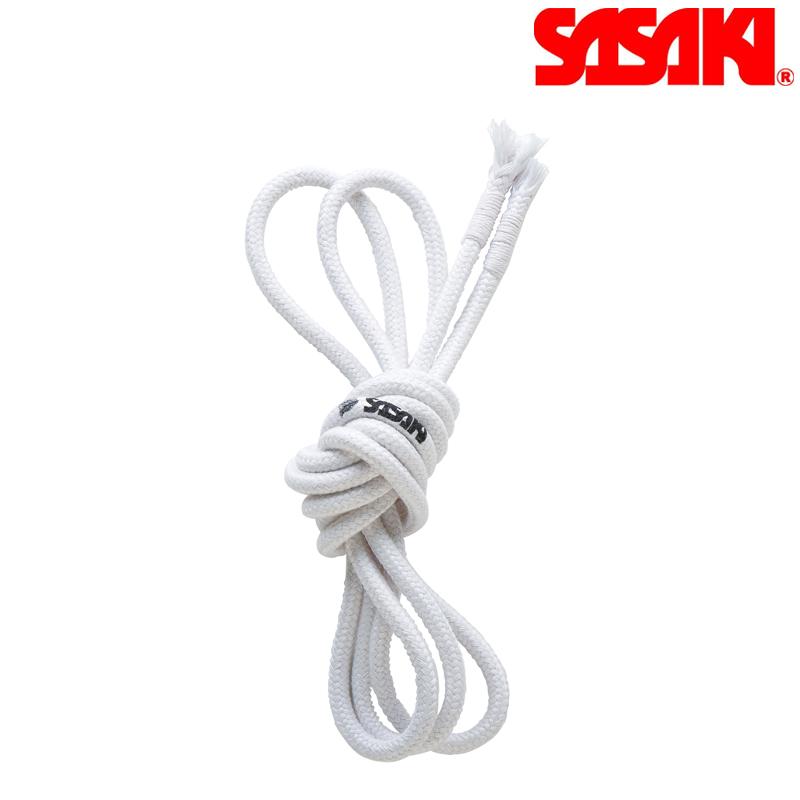 SASAKI ササキ 高級麻ロープ 長さ3m 径1cm ホワイト (M-26-F) 新体操 体操 手具 麻 ロープ 大人 一般用 認定品 検定品