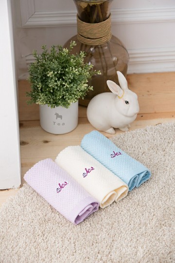 甲殼素抗菌防臭毛巾 (混色三條組 / 75cm x 33cm)