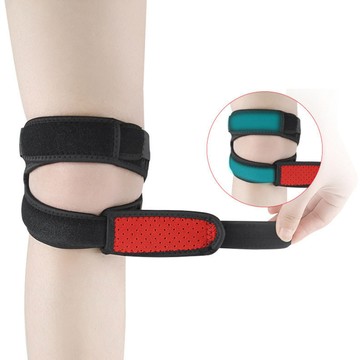 los1447運動加壓髕骨帶登山跑步籃球護膝透氣減震健身雙嚮調節運動護膝