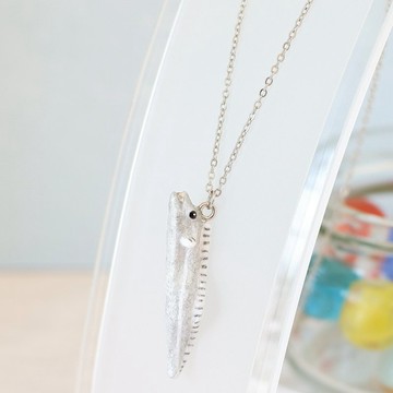 和紙飾品 項鍊 帶魚 太刀魚 海魚