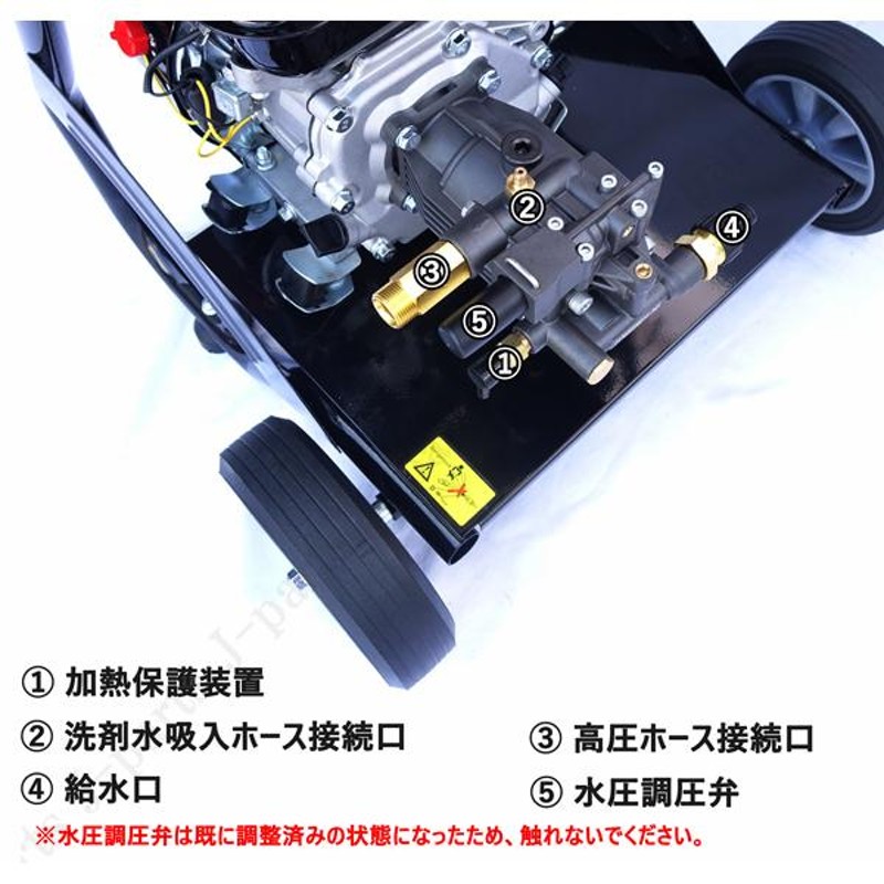 エンジン式 高圧洗浄機 吐出圧力17Mpa キャスター付き かんたん始動 レギュラーガソリン 洗車 家屋壁洗浄 看板 床泥洗浄 など |  LINEブランドカタログ