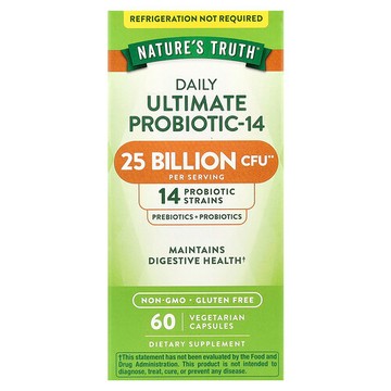 Nature's Truth, 高級益生菌-14，250 億，60 粒速釋膠囊