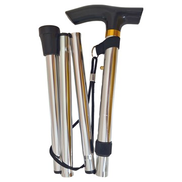 T 型柄拐杖登山杖  材質鋁合金/PVC橡膠  尺寸約85-95CM  約51-110cm  銀色  1支