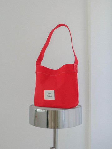 Handcrafted Cotton Peanut Tote Bag [Red] (Ver.2)