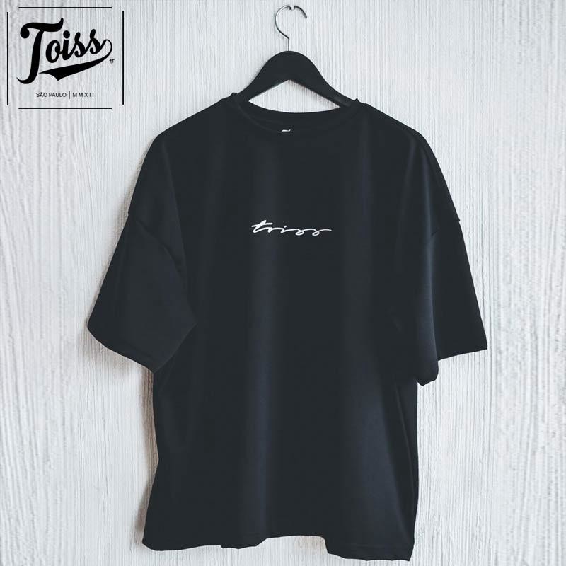ネイマールブランド【TOISS】切りっぱなしモレトンTシャツ toiss】トイスモレトン スウェットTシャツ ブラック ネイマール