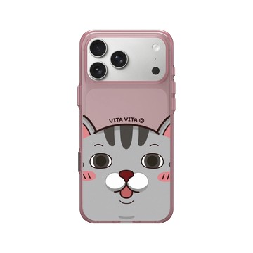 iPhone 17 Pro Max Clear (相機按鈕) 晶醺玫 - VITA VITA．塔仔是隻貓 - 靠很近款