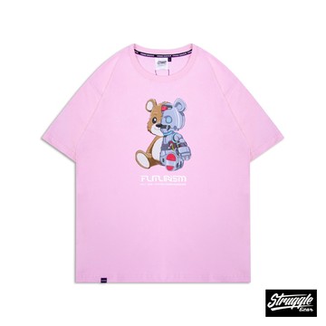 【StruggleGear】機械小熊短TEE「粉紅」M~XL｜官方旗艦店82410