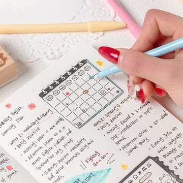 🎈生活好物🎈備忘貓匣木質手賬印章復古貓咪日程計劃櫸木印章每日備忘錄印章