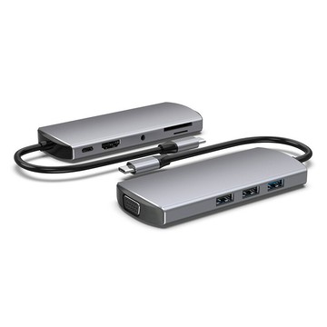 擴展塢 USB-C 多功能筆電擴展底座 HDMI 台灣出貨9合1擴展塢hub電腦TypeC拓展塢轉HDMI分線器usb集線器多功能