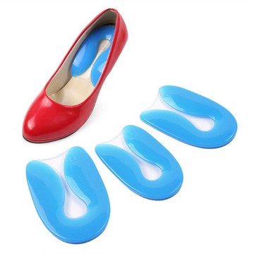 JHS杰恆社nsd293矽膠U型墊足跟墊腳後跟墊足跟痛腳後跟墊三碼男L女M童S