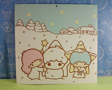 【震撼精品百貨】Little Twin Stars KiKi&LaLa 雙子星小天使 造型卡片 藍白 震撼日式精品百貨