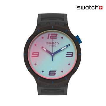 Swatch FUTURISTIC GREY 大錶面手錶/瑞士製造 SO27B121 (47mm)【官方旗艦店】