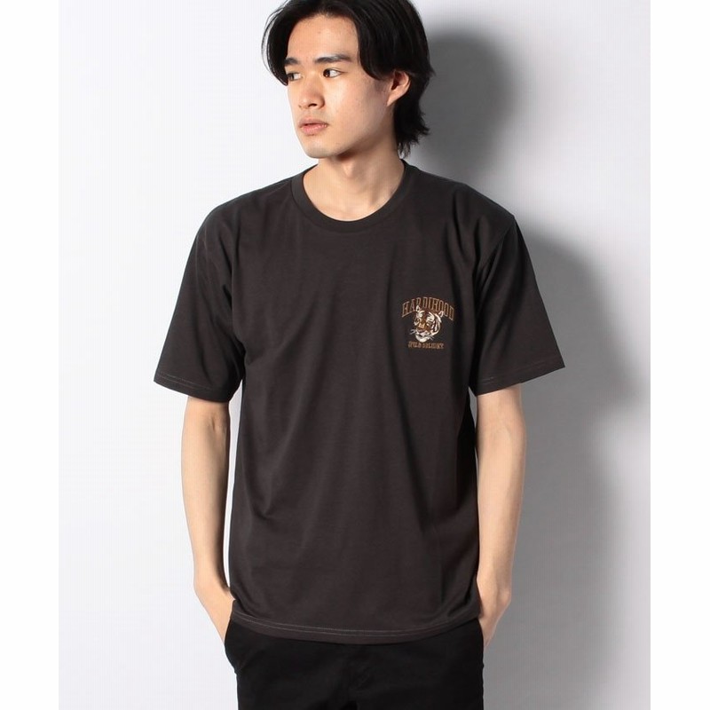 ジーンズメイト 汗染み防止 Zerostain アニマルワンポイント刺繍tシャツ メンズ チャコールグレーc 通販 Lineポイント最大get Lineショッピング