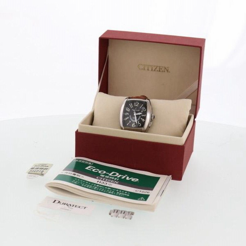 シチズン CITIZEN エコドライブ H412-T004717 ソーラー ブラック