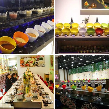 密胺餐具火鍋店專用自助調料碗餐廳商用加厚塑料斜口碗醬料蘸料碗