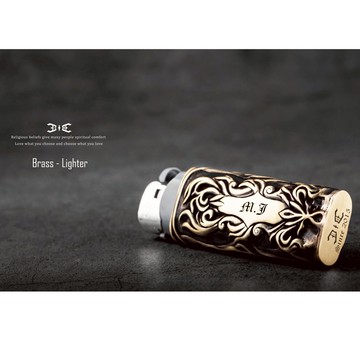 【JK銀飾】巴洛克蔓藤-打火機套／黃銅【個性配件、man】