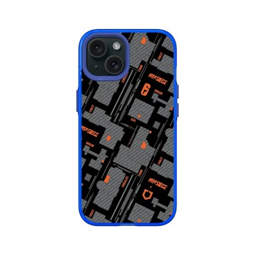 iPhone 15 Clear 激光藍 - 6:Siege - Map - Orange