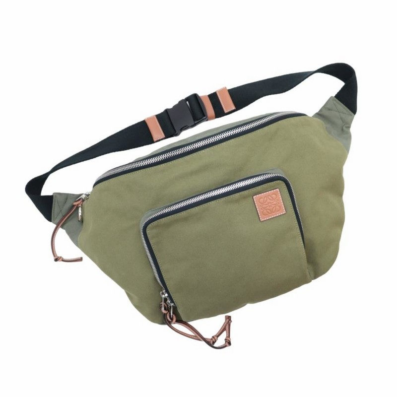 新品同様 ロエベ XL BUMBAG ボディバッグ メンズ カーキグリーン キャンバス バムバッグ ウエストポーチ B687C60X11 LOEWE  | LINEブランドカタログ