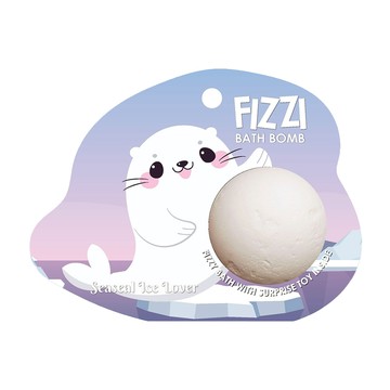 Saboo 泡沫沐浴球 SEASEAL ICE LOVER 海豹冰情人 (內附驚喜小公仔)  1顆  100g