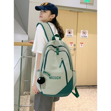 ins風雙肩包初中生小學生女生休閑背包男高中大學生書包3到6年級