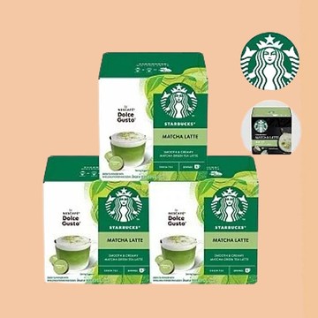 【星巴克】星巴克 抹茶拿鐵膠囊12顆入x3盒