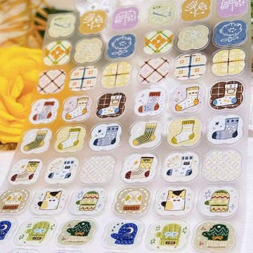 小呆扣 DECO 切膜膠帶 / 萌系可愛小手帳風 / 文具裝飾素材款