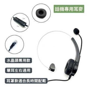 耳機.麥｜喇叭｜音箱 國際牌話機 無耳機孔款專用 電話耳機麥克風 FHT101 單耳耳麥含調靜音 非通用