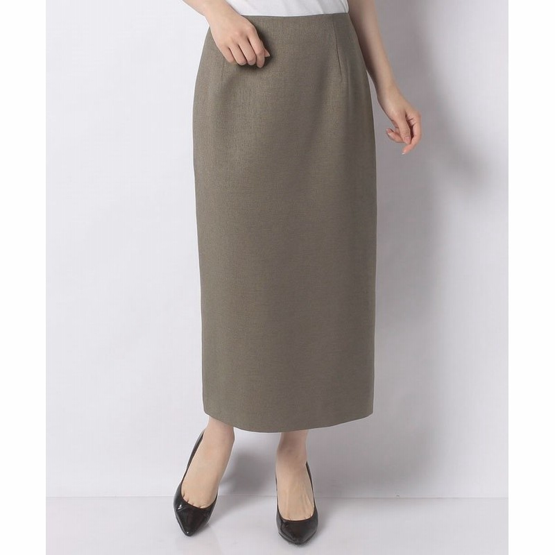 アナイ リネンライクツイルタイトスカート レディース カーキ 34 Anayi 通販 Lineポイント最大get Lineショッピング