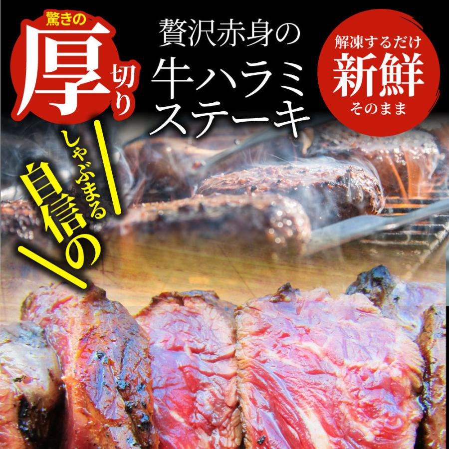 ステーキ ハラミ 牛ハラミ ブロック 焼肉 （タレ漬け）250ｇ タレ 秘伝 焼肉セット 焼肉 ランキング1位 やきにく ハラミ 赤身 はらみ 赤身肉