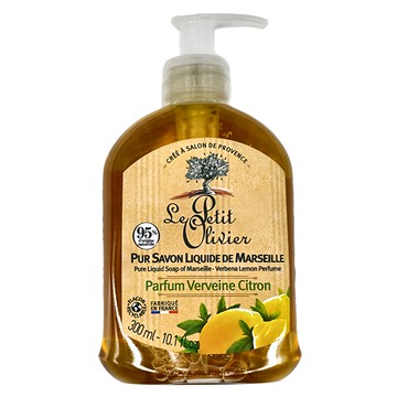 Le Petit Olivier 小橄欖樹 清新草本馬賽液體香皂-檸檬馬鞭草 法國原裝進口 草本精華  300ml  1瓶