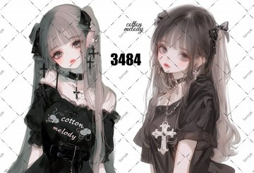 original sticker no.3484 人物貼紙 原創貼紙 原創人物貼紙 裝飾貼紙 cotton melody