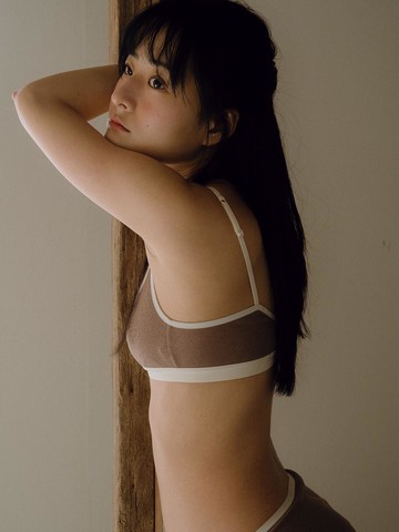 Square Ribbed Modal Bra [Marron]