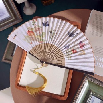 復古風6寸漢服夏季便攜帶折扇子