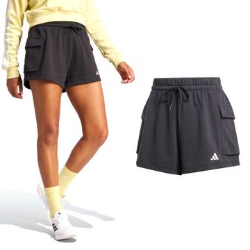 Adidas W SL FT SHO 女款 黑色 亞規 大口袋 運動 休閒 短褲 JD9944