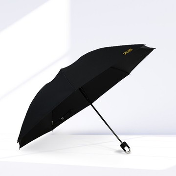 TDN收的妙降溫黑膠抗UV秒收傘_自動收傘反向折傘(紳士黑)