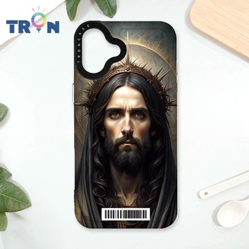 TRON IPhone 16 PLUS 暗黑版基督 防摔太空載具殼 透黑 軟硬 手機殼