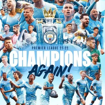 曼城2023歐冠奪冠紀念足球迷哈蘭德圓領衛衣男女兒童裝學生款長袖