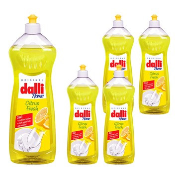 dalli 達麗 全效能3合1 超濃縮 洗碗精 檸檬香味  1L  5瓶