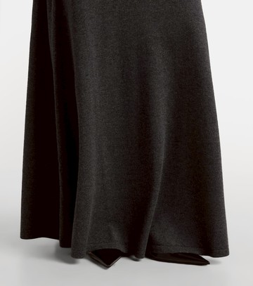 Balenciaga High-rise wool maxi skirt