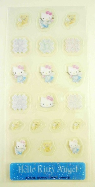 【震撼精品百貨】Hello Kitty 凱蒂貓~KITTY貼紙-透明天使