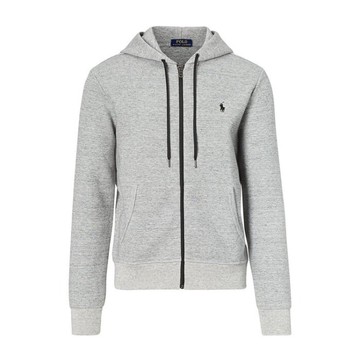 美國百分百【全新真品】Ralph Lauren 外套 RL 男衣 連帽 夾克 POLO 帽T 淺麻灰 S M號 I762