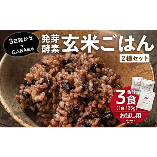 ふるさと納税 大分県 九重町 3日寝かせ 発芽 酵素 玄米 ごはん 125g×2食・3日寝かせ 発芽 酵素 玄米 ごはん   GABA 125g×1食 計375g