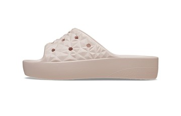 WMNS CROCS CLASSIC PLATFORM SLIDES PINK