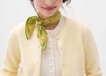 【多色後花園】法式復古/真絲絲巾/禮物