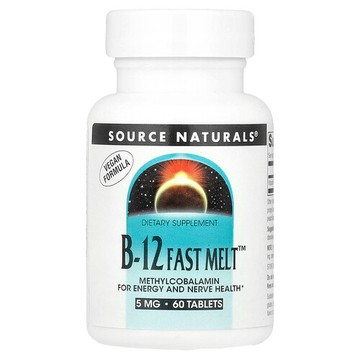 Source Naturals, B-12 速熔，5 毫克，60 片