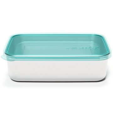 美國優康 U-Konserve - 不鏽鋼長方形保鮮盒 1350ml-島青色-冷凍盒/便當盒/儲存盒-通過 LFGB 食品安全等...