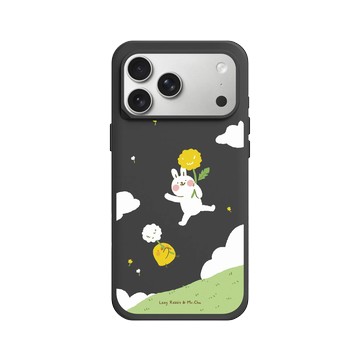 iPhone 17 Pro Max SolidX 黑 - 懶散兔與啾先生 Lazy Rabbit and Mr.Chu - 蒲公英