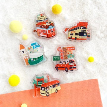 香港慢旅 HK journey系列 壓克力夾 五款 | 亞加力夾