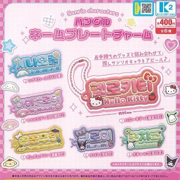 小禮堂 Sanrio 三麗鷗 韓文偶像應援吊飾盲盒 全套六入組 (偶像應援)